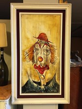 quadro ad olio vintage: Clown