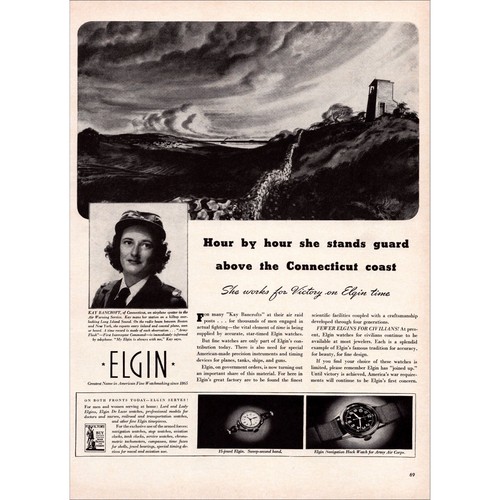 Orologi elgin 1942 pubblicità - 1942,