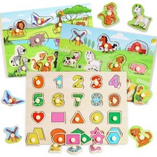 3 Pezzi Puzzle Legno Bambini 2
