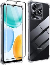 Cover per Honor X5C plus Con 1 Pezzi Pellicola Vetro Temperato, Custodia Traspar