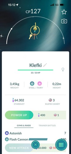 Klefki lucido p t c - ✨,