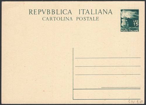 Interi postali italia - postali,