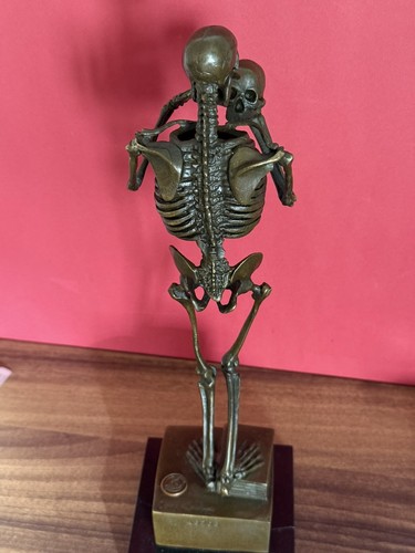 Statua teschio bronzo - statua,