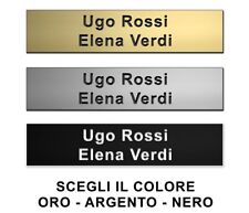 TARGHETTA CITOFONO Campanello Porta Posta Incisione dim.massima cm 8x2