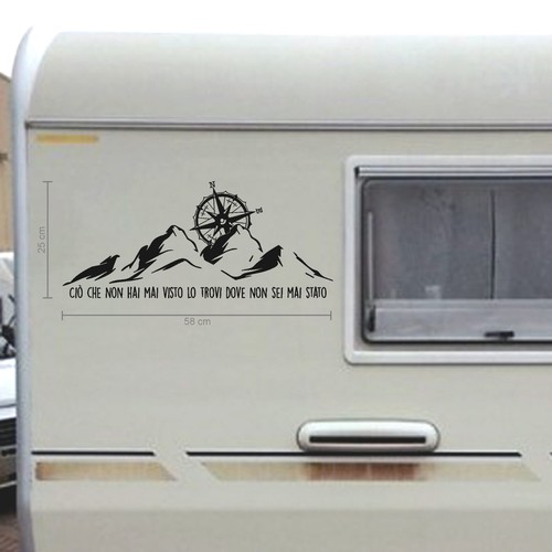 Adesivo camper frase viaggi