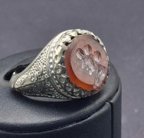 Anello agata corniola - in,