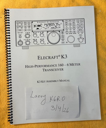 Elecraft kit manuale - kit,