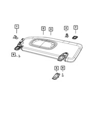 Genuine Mopar Visor Left