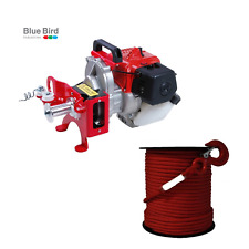 Blue Bird TW 610 ST Verricello a Motore 2 Tempi Rosso + Fune rosso 100m