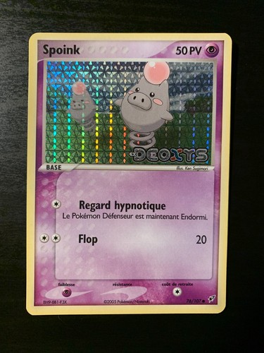 Carte pokémon spoink 76 - carte,