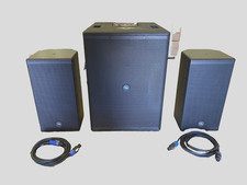 SISTEMA  AUDIO"2.1" 2 Casse8" Passive Sub.Amplificato .2x10" 2400Wp 1KIT.Custom