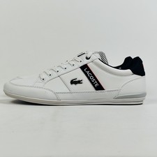 Lacoste Chaymon Sneaker Uomo Casual Bassa Colore: Bianco/Navy/Rosso | Taglia 9,5