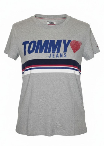 Shirt tommy jeans - jeans, grigia