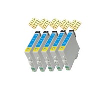5 cartucce stampante ciano per