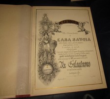 1890 IX gennaio Casa Savoia