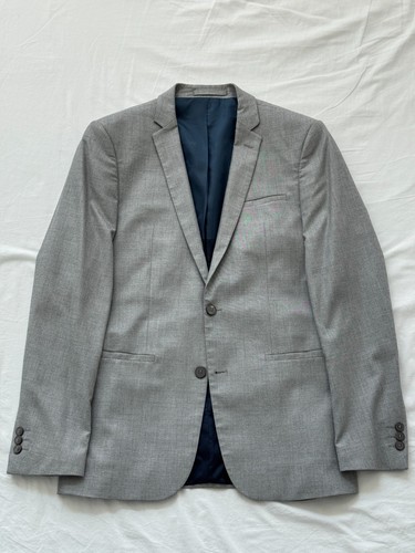 Zara slim fit grey gray - zara, blazer