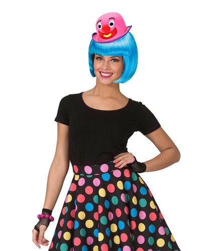 Parrucca clown turchese - turchese, kk