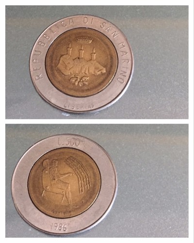 500 lire italiane - , 1984
