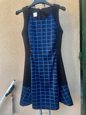 Pinko Abito Donna Quadri Vestito Midi Woman Dress Tg.S 