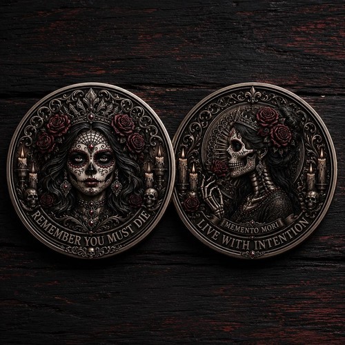 Moneta sfida memento mori - sfida,