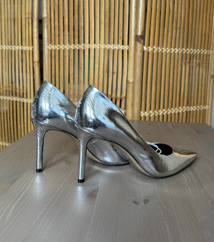 Silver metallic pumps - h&m,