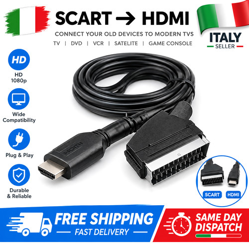 Scart hdmi adapter cable - to,