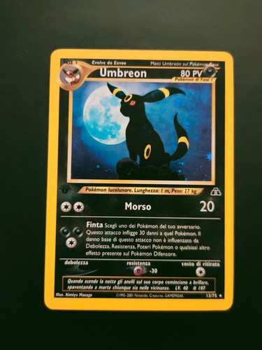 Pokemon umbreon prima edizione - pokemon,