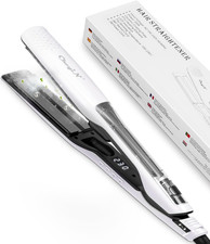 Piastra per Capelli a Vapore,Professionale Rivestimento in Ceramica Con Funzione