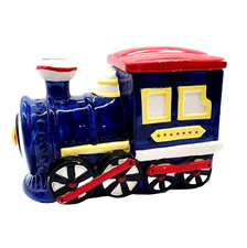 Barattolo per biscotti vintage AMC NY NY Choo Choo treno con motivo locale