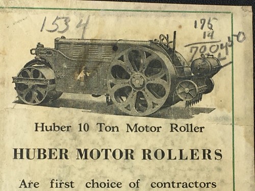 Rulli motore vintage huber - huber, mfg