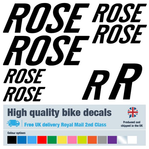 Rose etichette decalcomanie