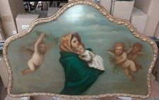 quadro dipinto   su legno cornice foglia oro classico barocco 80x120 CM  nuovi