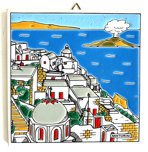 Santorini grecia ceramica arte - santorini,