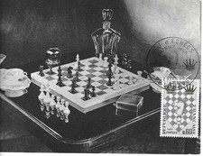 Fdc chess francia - francia, 1966