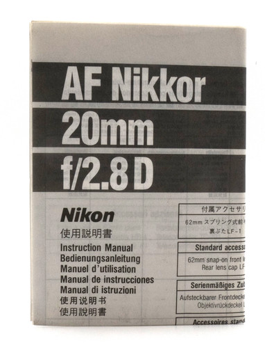 Nikon foglio uso af - nikon,