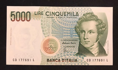 Italy 5000 lire 1985 - italy, 1985,