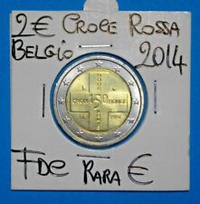 2 € BELGIO 2014 CROCE ROSSA (2)FDC UNCIRCULATED FIOR DI CONIO DE ROTOLI  