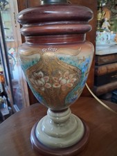 LUME ANTICO IN OPALINA DIPINTO