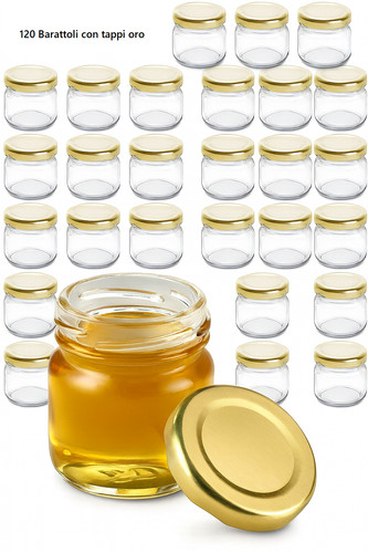 120 barattoli vetro 40ml - 120,
