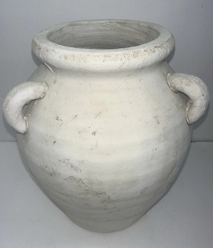 Vaso terracotta boho bianco - terracotta,