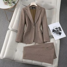 Tailleur Donna Marrone Giacca