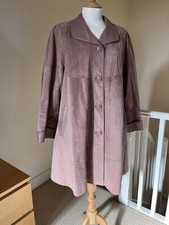 Cappotto scamosciato rosa