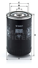 W 940/1 MANN-FILTER Filtro