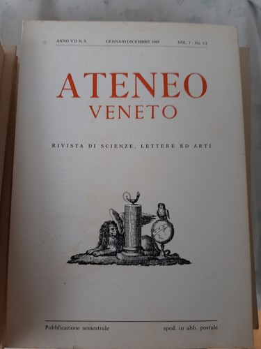 Ateneo veneto rivista - veneto, di