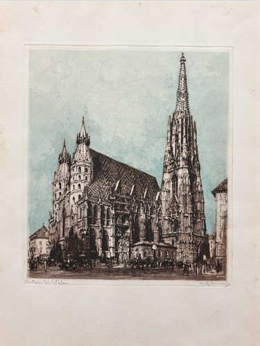 Acquaforte vienna cattedrale - acquaforte,