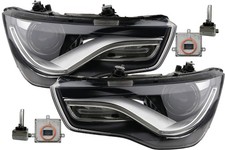 Set Di Fari Sinistro Destro Compatibile Con Audi A1 8X Lampadine + Centralina