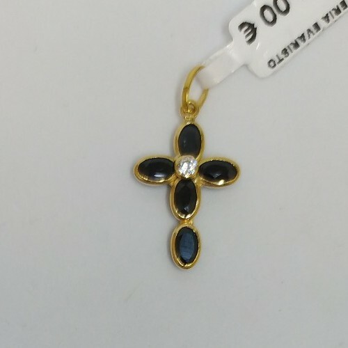 Pendente oro 18k croce - in,
