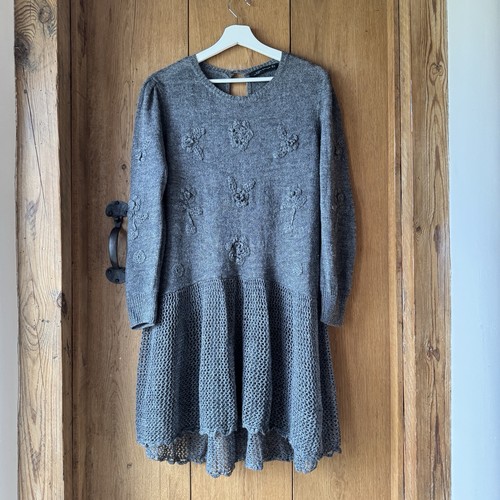 Abito zara grigio maglia - zara,