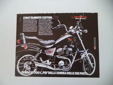 advertising Pubblicità 1984 MOTO HONDA VT 500 C CUSTOM
