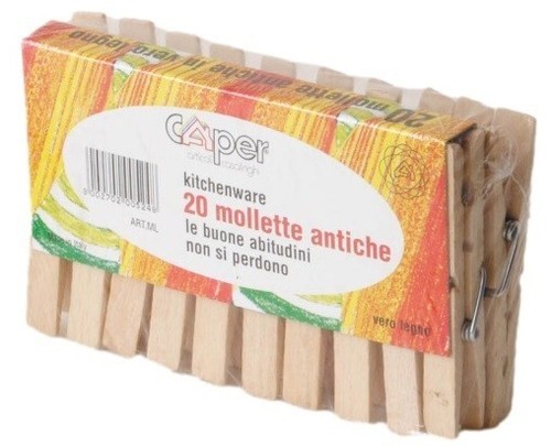 Mollette bucato legno caper - mollette,